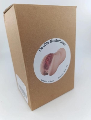 Мастурбатор № 11 «Вагина и анус», реалистичный материал TPE, супермягкий, натуральный, 16,5 см