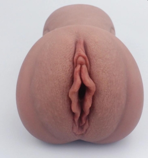 Мастурбатор № 05 «Вагина», реалистичный, из термопластичного эластомера, супермягкий, коричневый