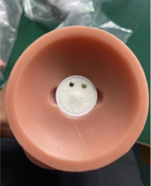 Реалистичный вибратор с пультом ДУ и съемной вставкой, 10 режимов вибрации, USB, натуральный цвет