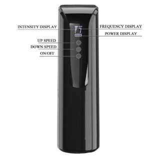 Мастурбатор Larissa, светодиодный дисплей, 7 режимов вибрации, 7 режимов всасывания, USB, 27,8 см