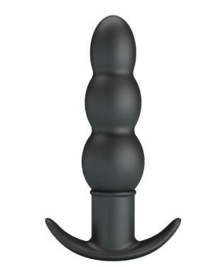 Анальный вибратор Aeaeas, 10 режимов вибрации, силикон, черный, 11 см.