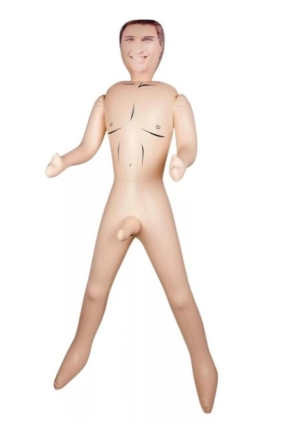 Надувная мужская кукла Эдди S, натуральный цвет, 154 см.