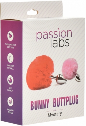 Анальная пробка Bunny Buttplug (L) Серебро/ Белый