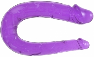 Дилдо с двойными реалистичными головками, фиолетовый, 30 см Passion Labs