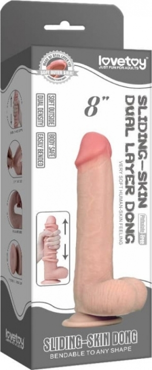 Дилдо Sliding-Skin Natural 23.1 cm